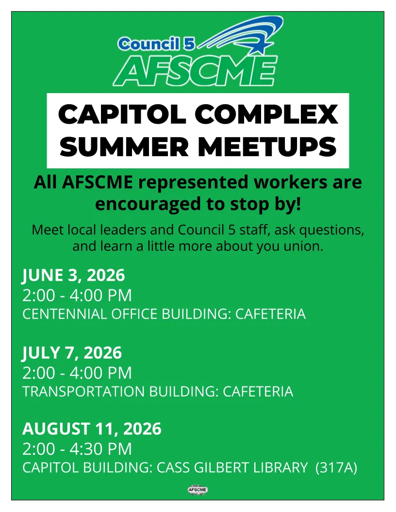 Capitol complex summer meetups