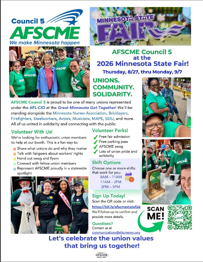 AFSCME members at the state fair